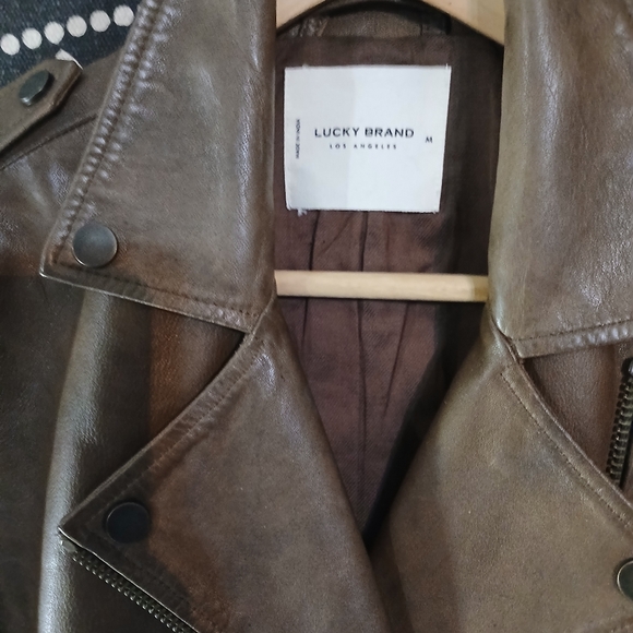 Brown Leather Jacket - Picture 12 of 14